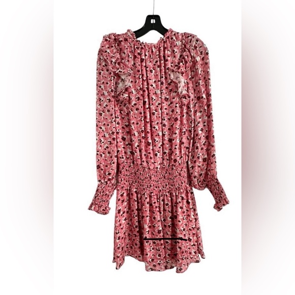 Ramy Brook  Penelope Silk Floral Long Sleeve Mini Dress | Size Small - Picture 6 of 7